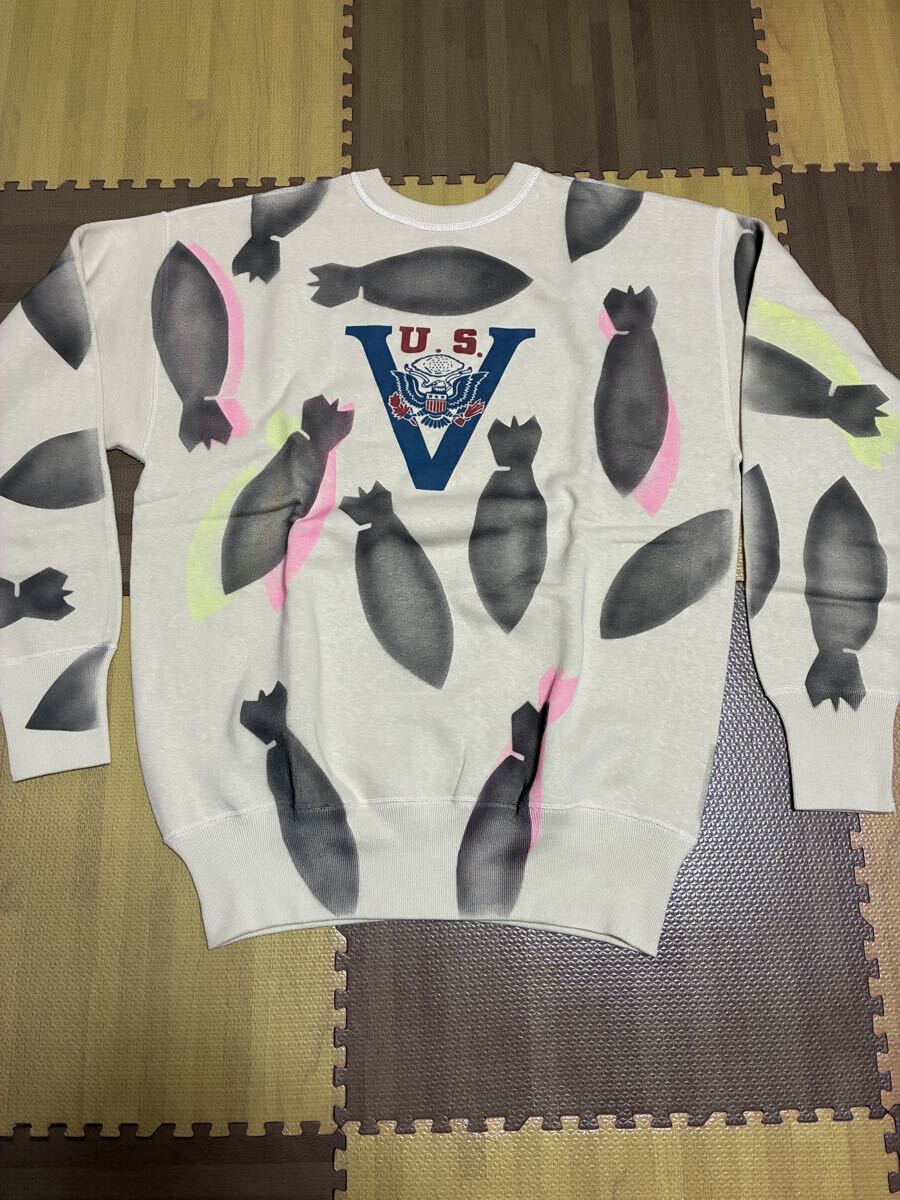 【新品】ウエアハウス ジョングラッコー Lot JG-CS19 Drop Love, Not Bombs Sweatshirt サイズXL拍卖