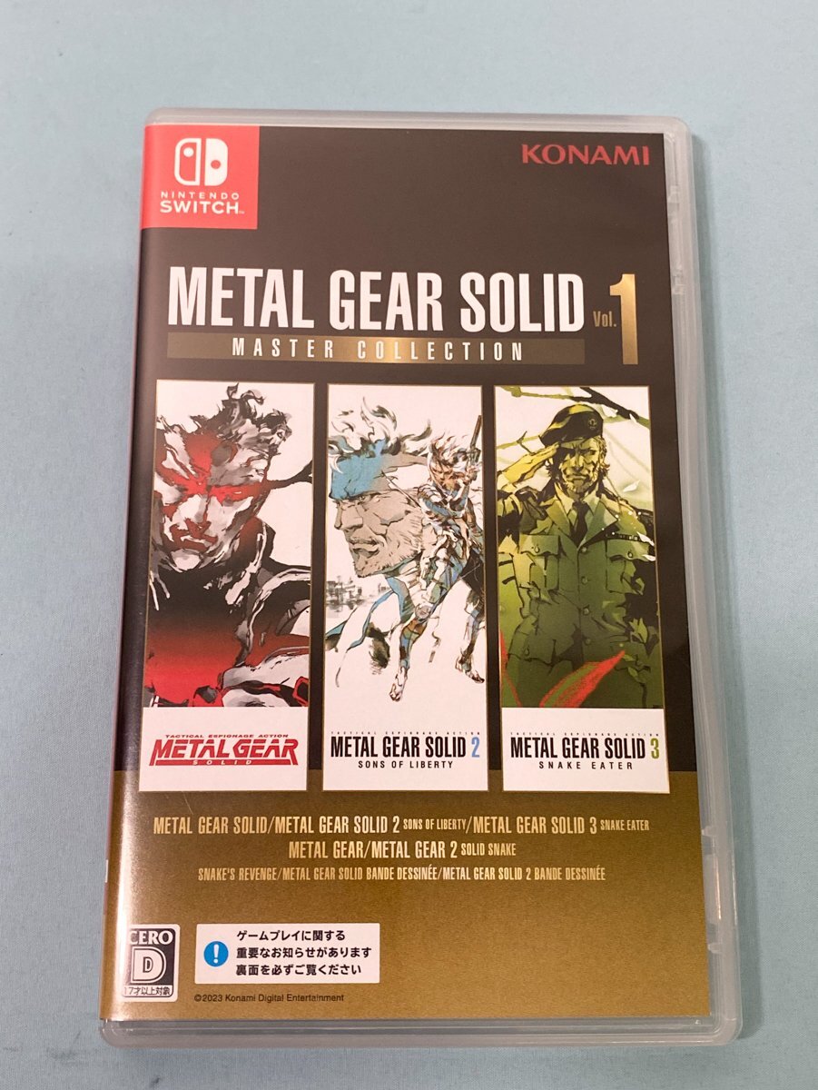 (K) 美品 Nintendo Switchソフト メタルギアソリッド マスターコレクションVol.1拍卖