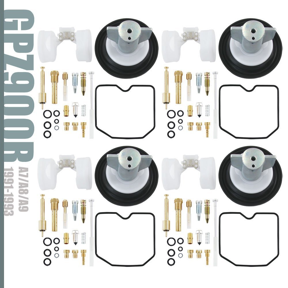 GPZ900R ZX900A キャブレター リペアキット キャブ A7 A8 A9 A10 90~93 1台分 オーバーホールキット メインジェット #100 #105 部品 修理拍卖