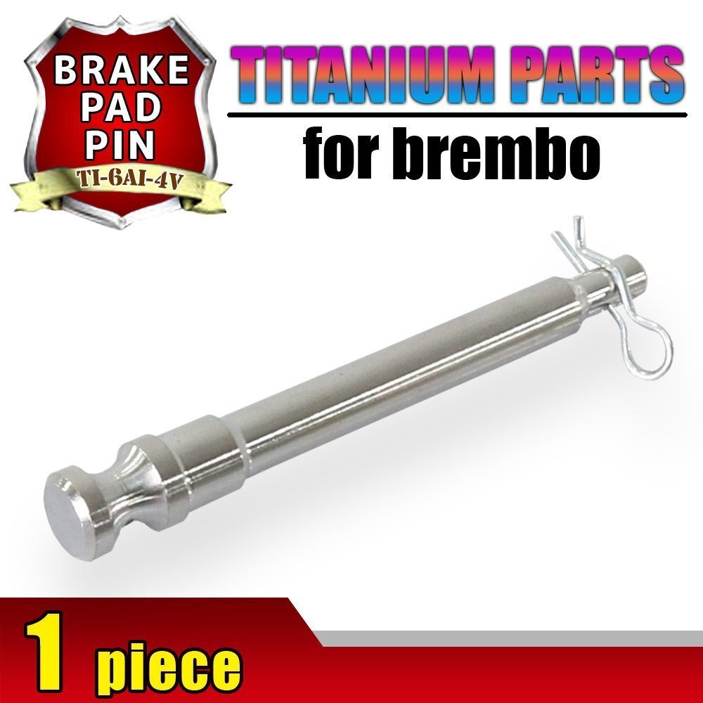 メール便OK!チタン製ブレーキパッドピン ブレンボ 新カニキャリパー用 2POT 1PIN用 シルバー 新型 64チタン拍卖