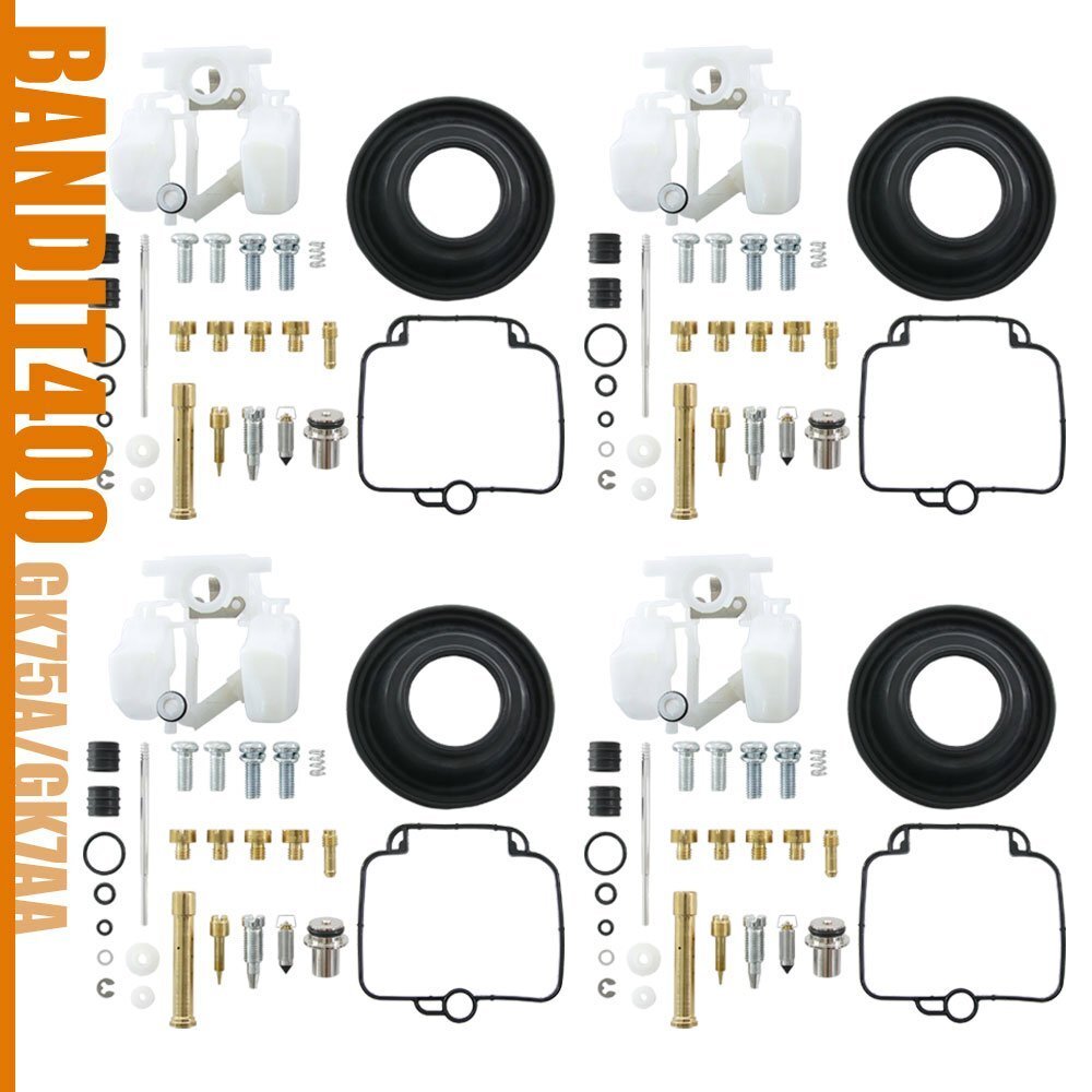 バンディット400 GSF400 GK75A GK7AA キャブレター リペアキット 4個セット 純正互換 部品 修理 メンテンナンス オーバーホール スズキ拍卖