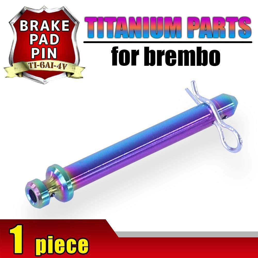 メール便OK!チタン製ブレーキパッドピン ブレンボ 旧カニキャリパー用 2POT 1PIN用 焼き色 旧型 64チタン拍卖