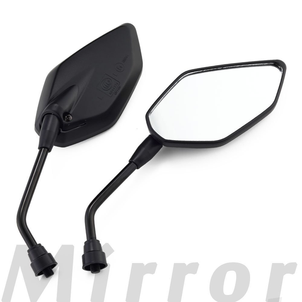 バイクミラー ブラック ネイキッド ビックスクーター 平面鏡 GSX-S125 アドレスV125S GSR250 GSX250Sカタナ DR250R コブラ 250SB SV400拍卖