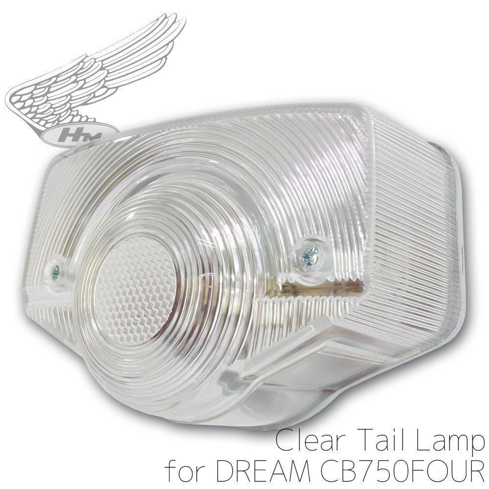 CB750 K0 K1 純正タイプ テール ランプ ブレーキ ライト ASSY クリアレンズ CB750F CB408F CB400F CB400Four CB500F CD250 CB350Four拍卖