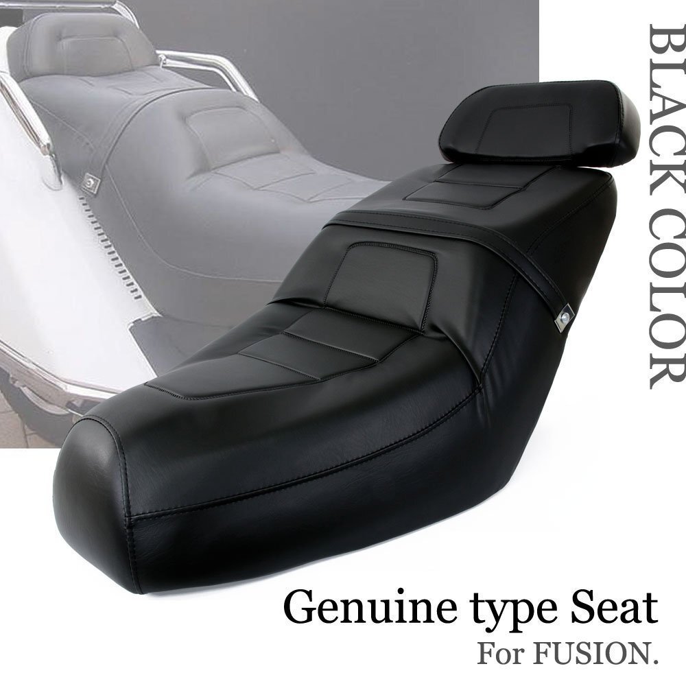 ホンダ フュージョン MF02 純正タイプ シート ブラック ベース付 バックレスト付 タンデムベルト 黒 外装 カスタム パーツ 補修 交換拍卖