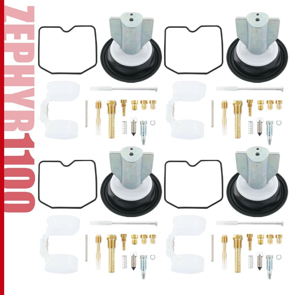 キャブレター リペアキット ゼファー1100 ZR1100 1台分 ダイヤフラム メインジェット #95 #98 #100 ZEPHYR フロートバルブ オーバーホール拍卖
