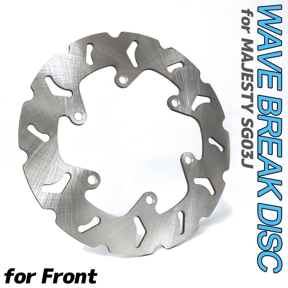 ヤマハ マジェスティ250 マジェスティC SG03J フロント用 ウェーブ ブレーキディスクローター バイク 補修 交換 リペア パーツ 部品拍卖