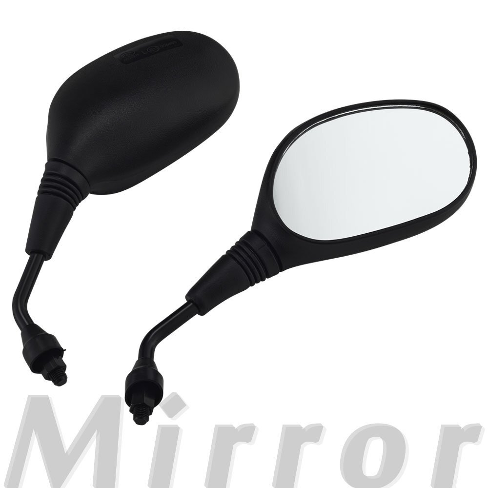 バイク ミラー ブラック 角型 左右セット カスタム 角度調整 汎用 社外品 KLR250 KDX220SR エプシロン250 Z650 DトラッカーX バリオス ZRX拍卖