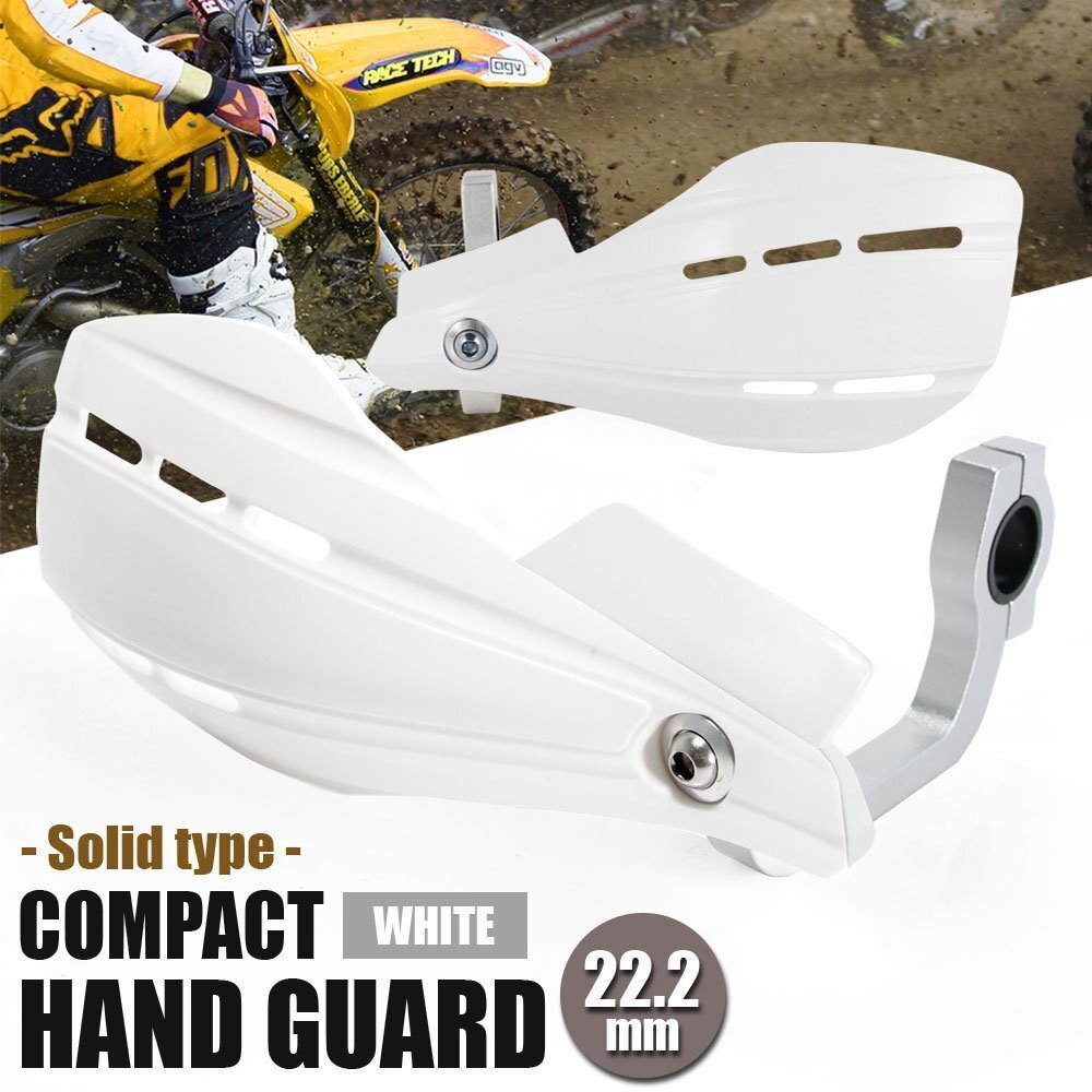 ハンドガード ホワイト 無地 22.2mm DR-Z50 ミニクロ ジェベル TM250 TS200 PE250 グラストラッカー DR-Z250 250SB Vストローム ヴェルシス拍卖