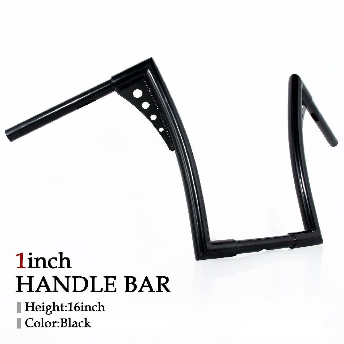 ハンドル ハーレー インチ アメリカン 黒 16インチ アップハンドル ロボットハンドル ファットボーイ ワイドグライド FXDWG FLSTC FLHR拍卖