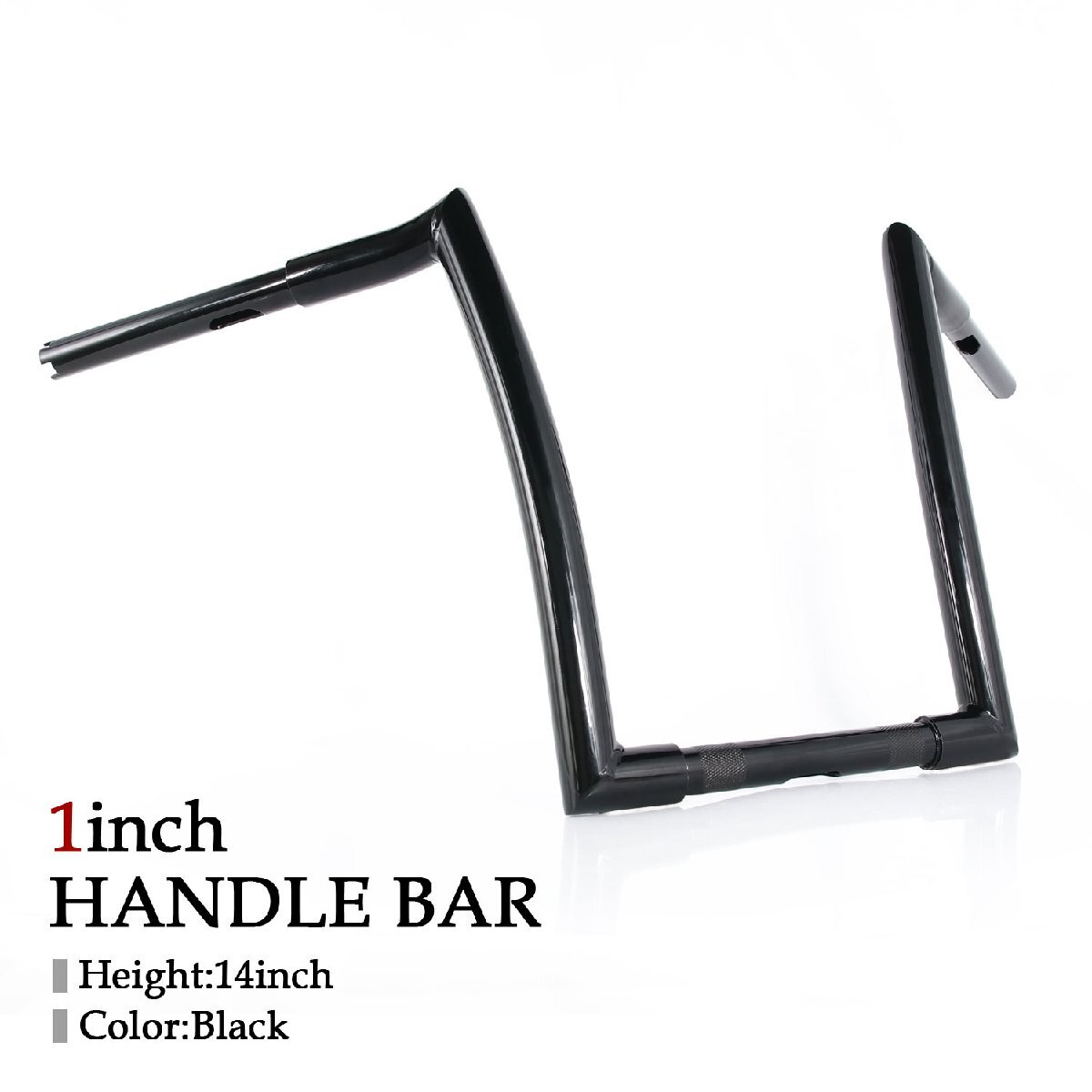 インチバー ハンドルバー 14インチ ブラック ハーレー アメリカン パーツ カスタム FXDC XL1200X XL883N XL883L-I スポーツスター RH1250S拍卖