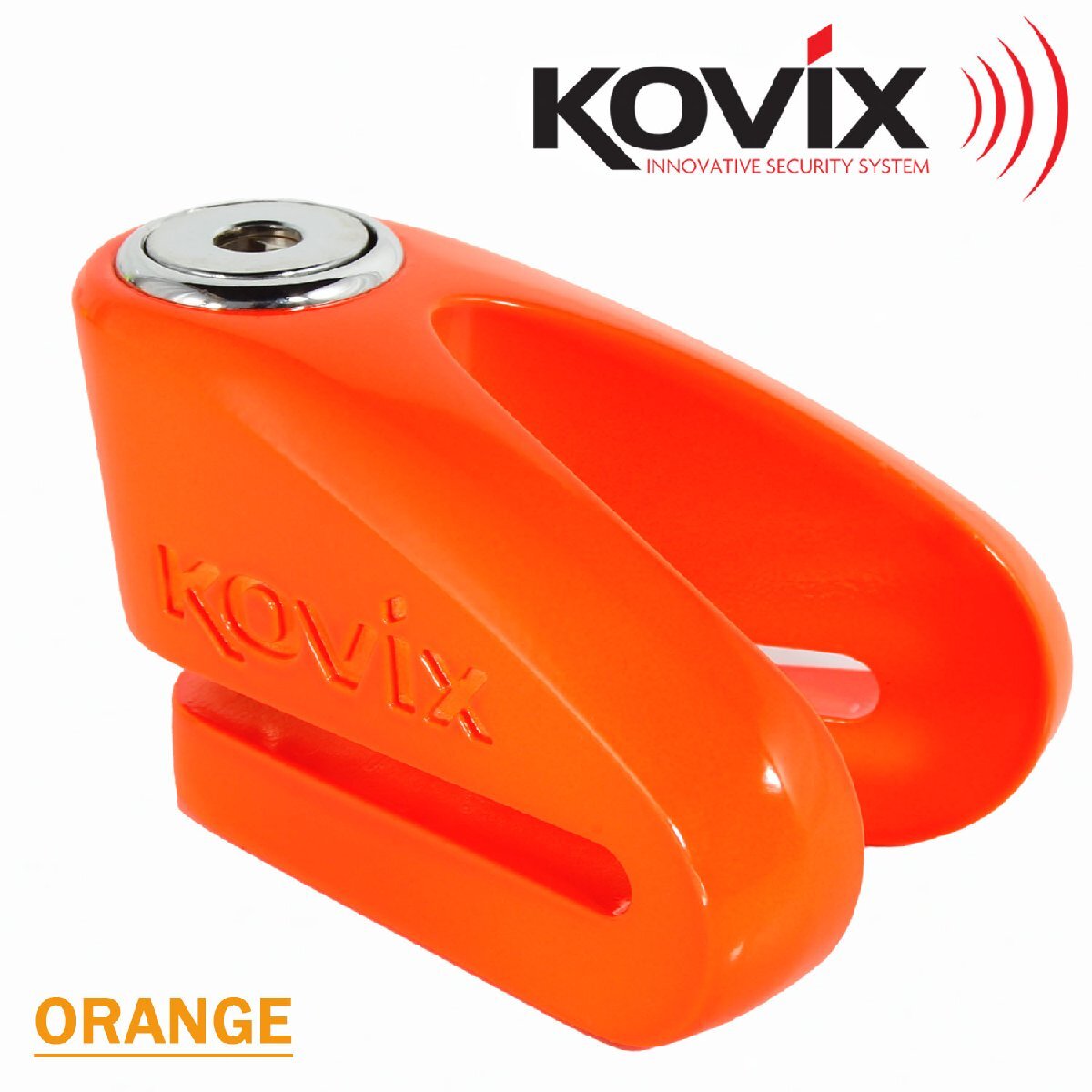 頑丈 ディスクロック ダブルガード 6mmピン 蛍光オレンジ バイクロック セキュリティ 防犯 盗難防止 切断防止 防錆 バイク 鍵拍卖