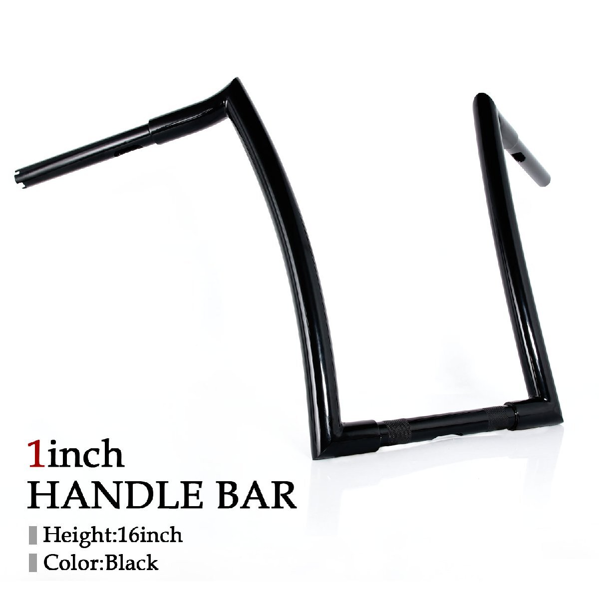 インチバー 16インチ ブラック エイプバー ハンドルバー ロボハン チョッパー ストリートボブ ファットボーイ カスタム パーツ FLSTC FLSTF拍卖