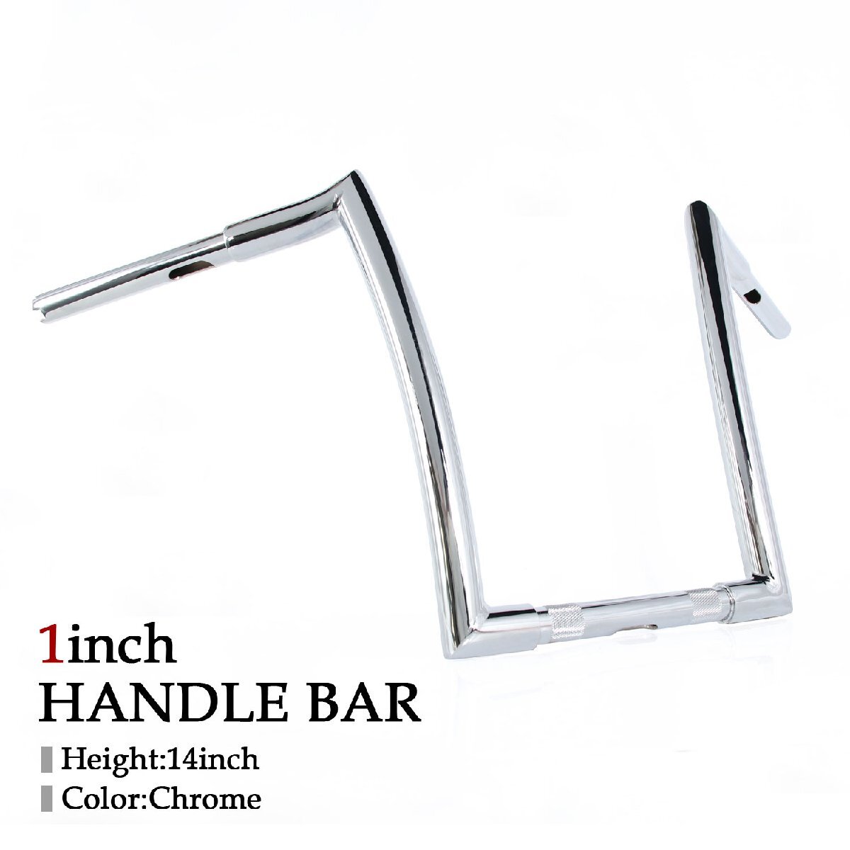 インチバー 14インチ クローム メッキ エイプバー ハンドルバー ロボハン チョッパー ストリートボブ ファットボーイ カスタム FLSTC FLSTF拍卖