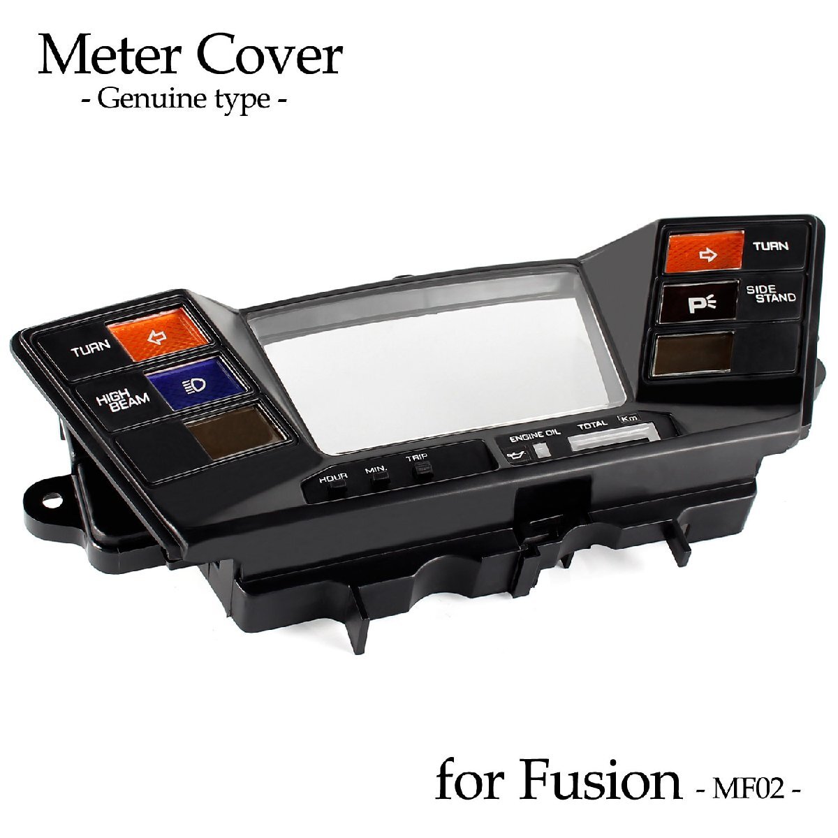 ホンダ フュージョン タイプX MF02 スピードメーターカバー メーターカバー 純正タイプ ブラック 黒 外装 カスタム 交換 補修 リペア拍卖