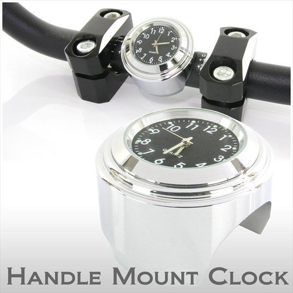 アナログ時計 ハンドルマウント バーマウント クロック シルバー GB250 クラブマン GB400 X4 X11 CB400SF CB1300SF VTR250 ホーネット拍卖
