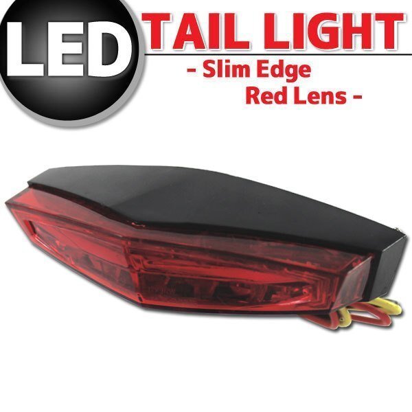 スリムエッジLEDテールランプ レッド セロー TT250R ジェベル拍卖