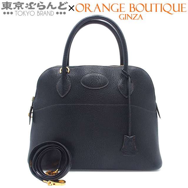 101831418 エルメス HERMES ボリード31 □D刻印 ブルーインディゴ G金具 シェーブル 2WAY ショルダーバッグ ハンドバッグ レディース拍卖