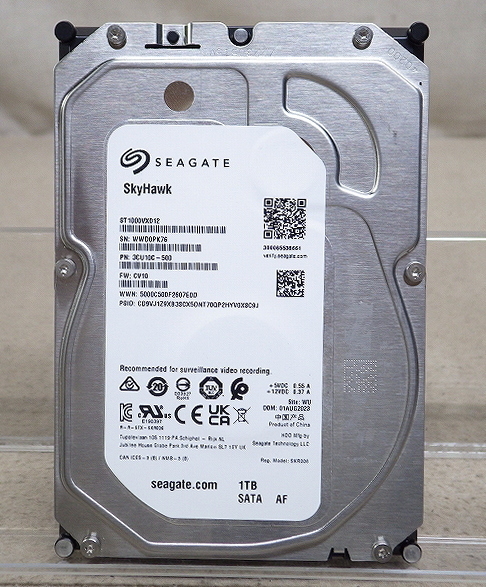 Kネま2154 SEAGATE 3.5インチ 内蔵HDD 1TB ST1000VX012-3CU10C パソコン周辺機器 PCパーツ ハードディスク拍卖