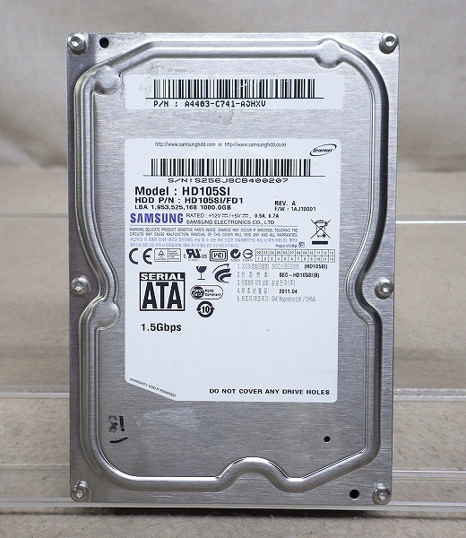 Kネま2149 SUMSUNG/サムスン 3.5インチ 内蔵HDD 1TB HD105SI パソコン周辺機器 PCパーツ ハードディスク拍卖