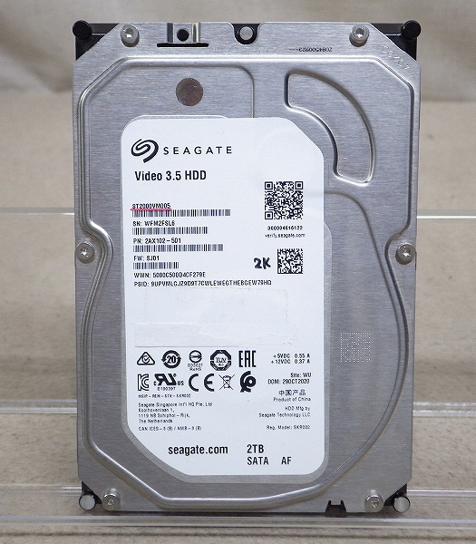 Kネま2145 SEAGATE SATA 3.5インチ 内蔵HDD 2TB ST2000VM005-2AX102 パソコン周辺機器 PCパーツ ハードディスク拍卖