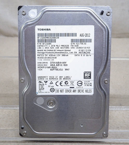 Kネま2153 日立/HITACHI 3.5インチ 内蔵HDD 1TB HCS5C1010DLE630 パソコン周辺機器 PCパーツ ハードディスク拍卖