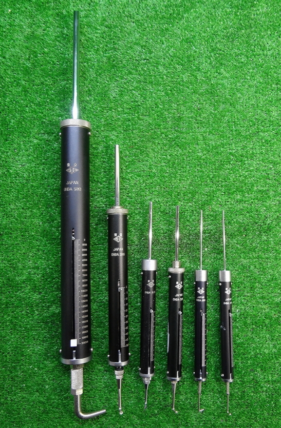 Kネお0963■OHBA 大場計器■棒状テンションゲージ 棒形テンションゲージ 丸型テンションゲージ■6点セット■測定工具 計測工具 手はかり拍卖