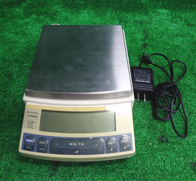 Kネか3454 SHIMADZU 島津製作所■電子天びん■UX4200H■アルミ一体型質量センサ■UXシリーズ■上皿天びん 高性能 計り 電気式はかり拍卖