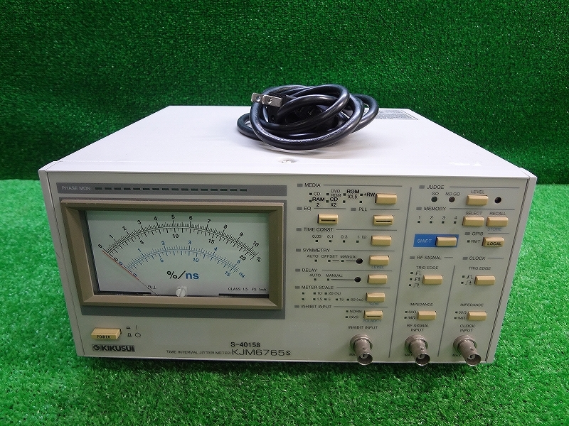 Kネお0891■KIKUSUI 菊水化学工業■TIME INTERVAL JITTER METER■KJM6765S■ジッターメーター 調整 検査 測定機器 計測機器 電子機器拍卖