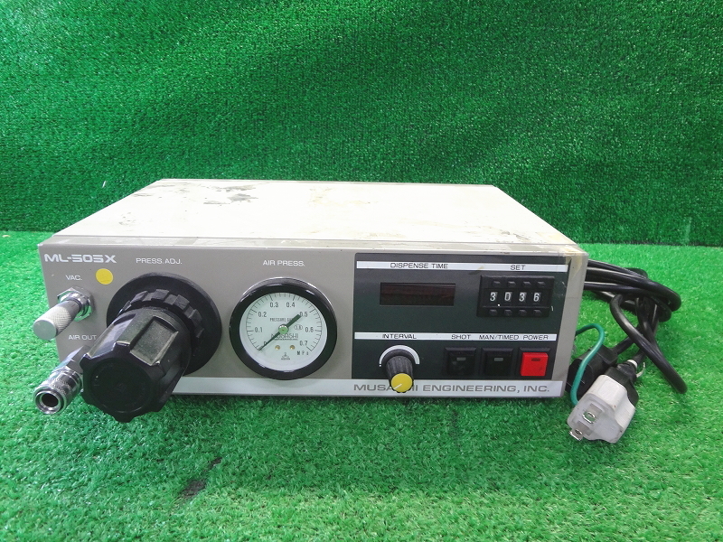 Kネか4144 MUSASHI 武蔵エンジニアリング■エアーディスペンサー■ML-505X■AIR DISPENSER■測定器 計測器 液体定量吐出装置拍卖