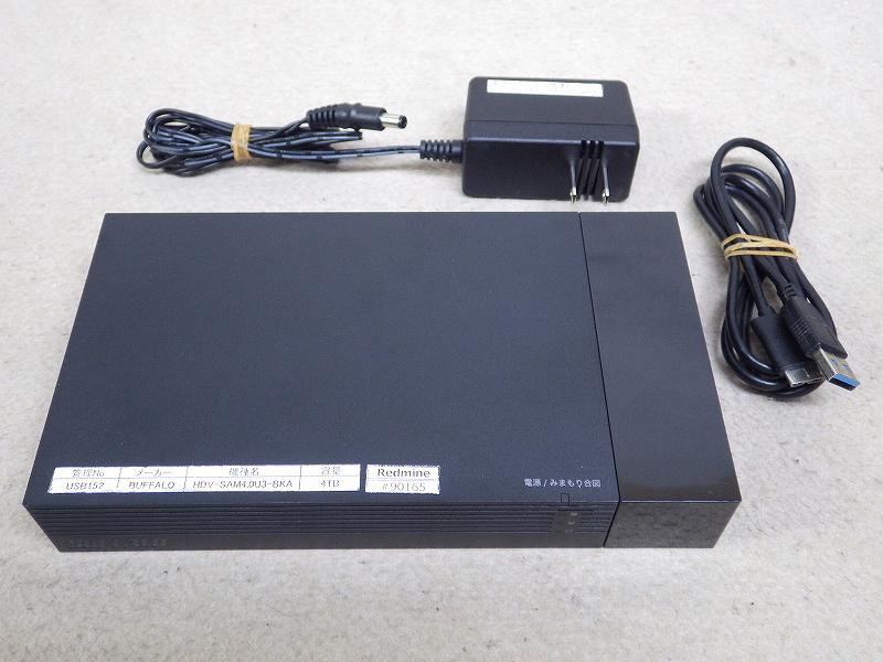 Kネま2139 BUFFALO/バッファロー USB接続 TV録画向け 外付けHDD 4TB HDV-SAM4.0U3-BKA パソコン周辺機器 ハードディスク拍卖