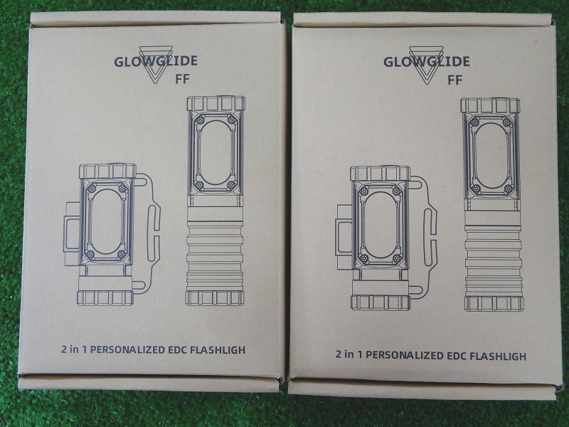 Kヨか4185 GLOWGLIDE■小型懐中電灯■LED懐中電灯■Sサイズ■2点セット ヘッドライト ランタン 懐中電灯 キャンプ アウトドア 防災グッズ拍卖