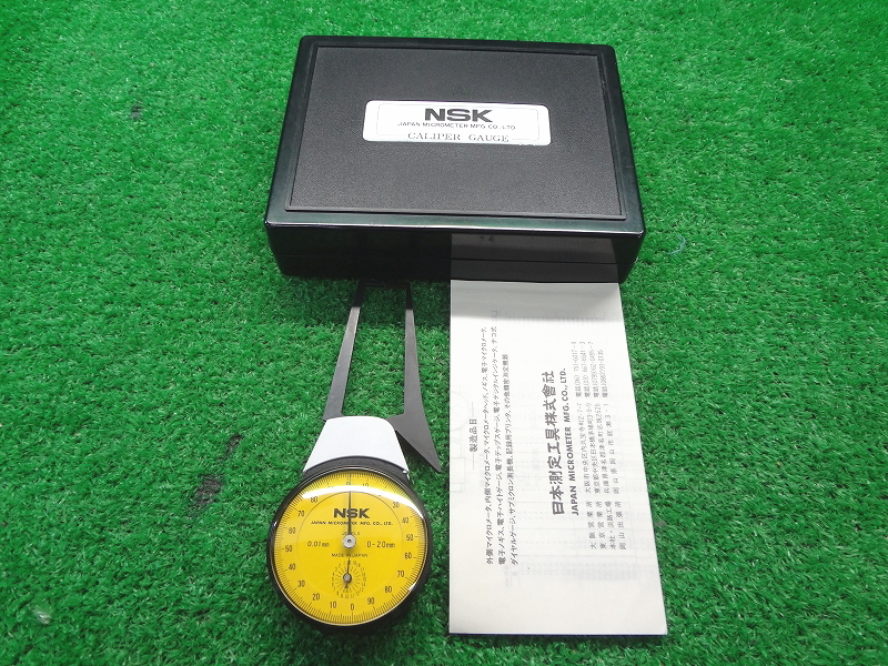 Kネか4195 NSK 日本精密測定機器■ダイヤルキャリパーゲージ■C0-1 654-141■DIAL CALIPER GAGE■0-20mm■基準器 ゲージ 測定器 計測器拍卖