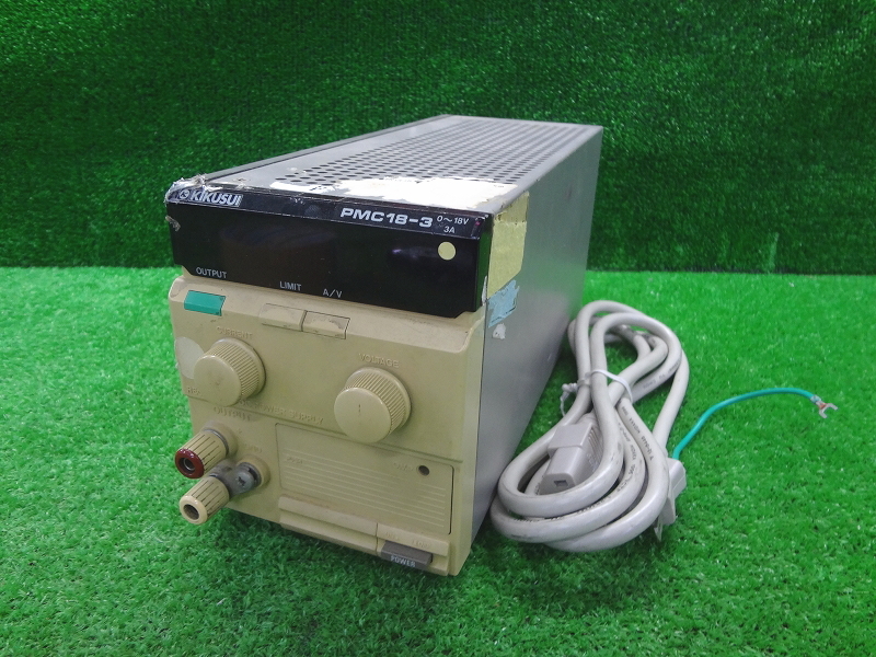 Kネか4198 KIKUSUI 菊水化学工業■直流安定化電源■PMC18-3A■0-18V 3A■REGULATED DC POWER SUPPLY■直流電源 電源機器 計測器 測定器拍卖