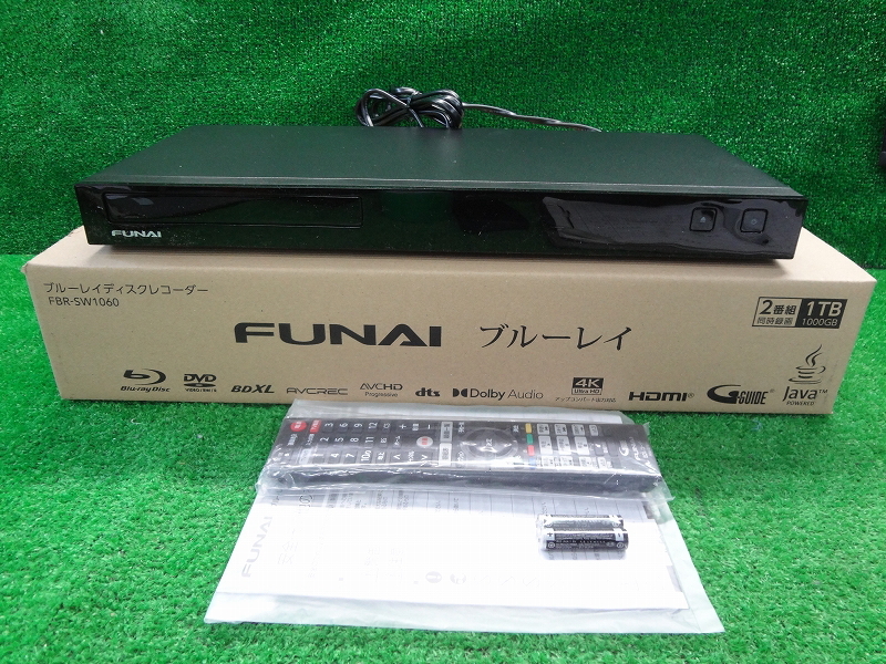 Kネか4196 FUNAI 船井電機■Blu-ray disc recorder■FBR-SW1060■2024年製■ブルーレイディスクレコーダー■映像機器 録画 テレビ周辺機器拍卖