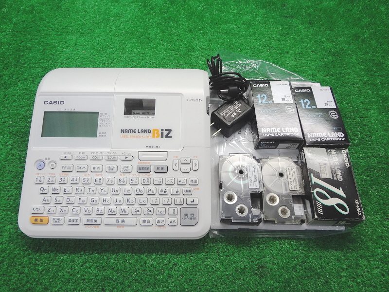 Kネか4213 CASIO カシオ■ラベルライター■KL-M7■NAME LAND ネームランド■テープ付き■事務用品 オフィス用品 ラベル用品拍卖