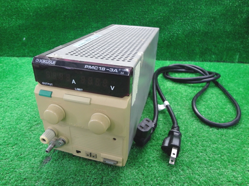 Kネか4214 KIKUSUI 菊水化学工業■直流安定化電源■PMC18-3A■0-18V 3A■REGULATED DC POWER SUPPLY■直流電源 電源機器 計測器 測定器拍卖
