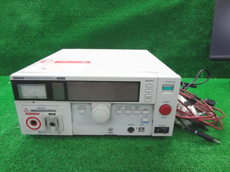 Kネか4216 KIKUSUI 菊水電子■AC耐電圧 絶縁抵抗試験器■TOS5302■AC Hipot Tester with Insulation Resistance Test■計測器 測定器拍卖
