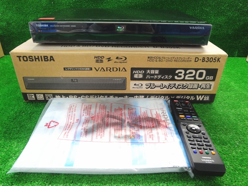 Kネか4223 TOSHIBA 東芝■HDD&ブルーレイ/DVDレコーダー■D-B305K■VARDIA■Blu-ray DVD Recorder■映像機器 録画 テレビ周辺機器拍卖