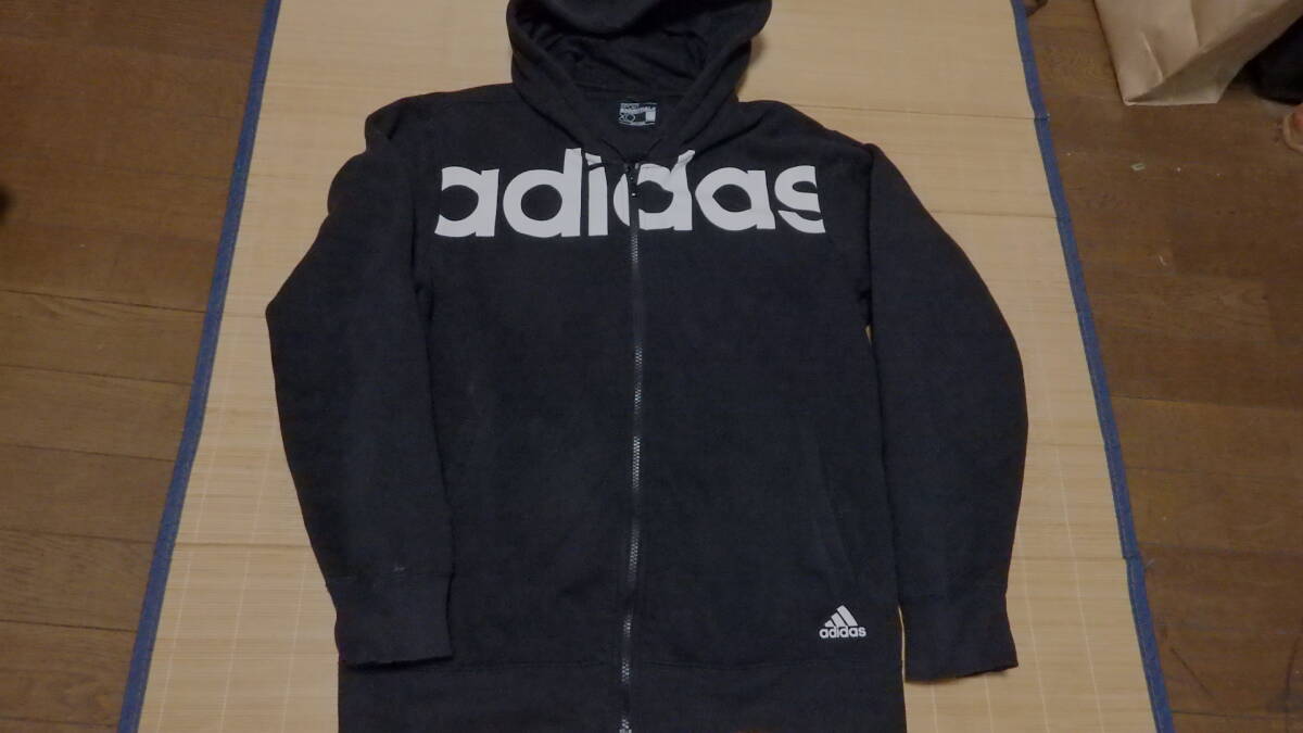 ☆☆!★格安! 美品!使用頻度極少!★ ORIGINAL ☆adidas ジッパー付 フードパーカー!! / ★SK8 ☆ Lサイズ◆ ☆☆匿名配送拍卖