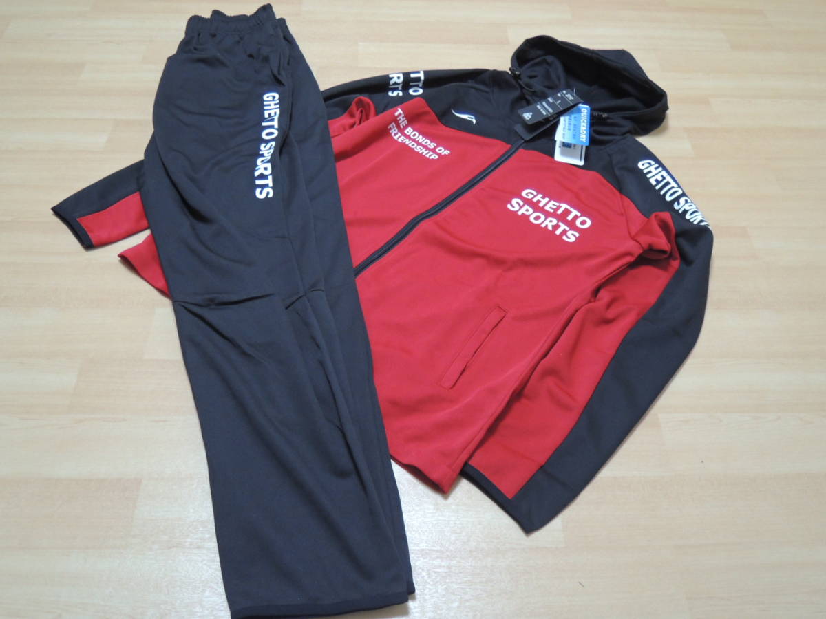 1円 スタート 【本州のみ送料無料】 新品 吸汗速乾 メンズ ジャージ 上下 セットアップ 2717 レッド Lサイズ拍卖