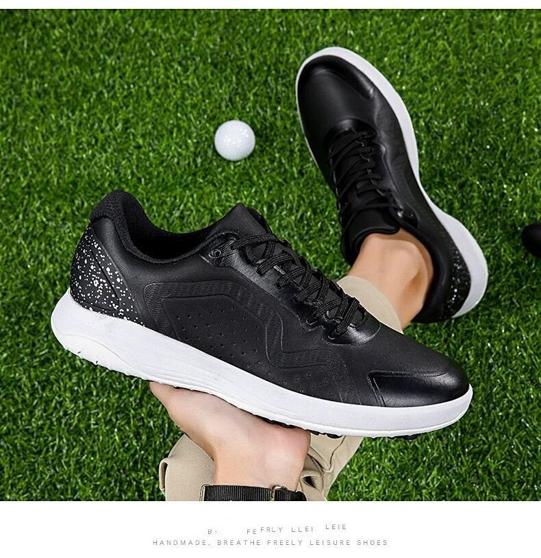 GRF-1072黒 36 男女兼用 絶賛 防滑 耐磨 撥水 通気性 強い弾力性 メンズ ゴルフシューズ 運動靴 スニーカー フィット感 36-46選拍卖