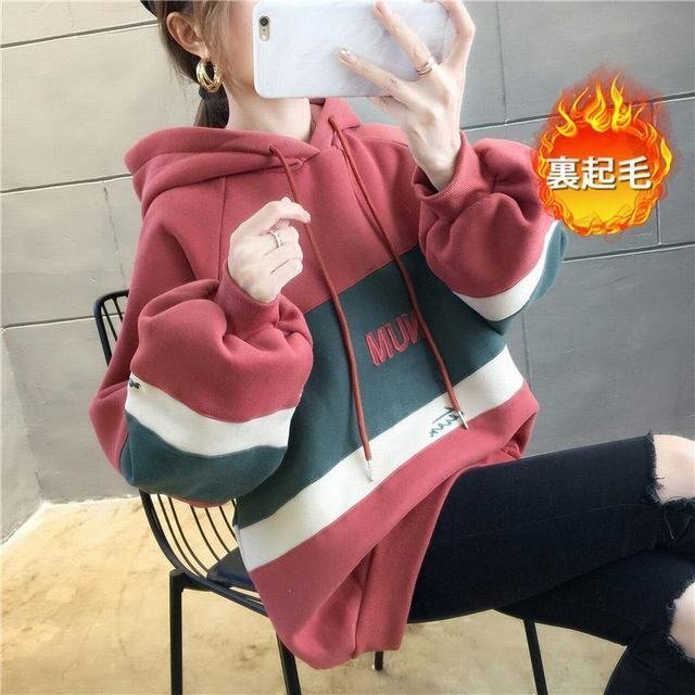 パーカー レディース 裏起毛 冬服 プルオーバー フード付き 防寒 ボア 防風 暖かい ロング丈 あったか A05 M拍卖