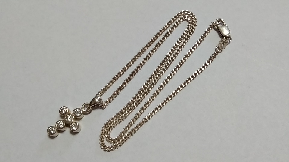 ☆【ファッション・アクセサリー】十字架 クロス SILVER シルバー925 ネックレス トップ SV925/模様デザイン コレクション拍卖