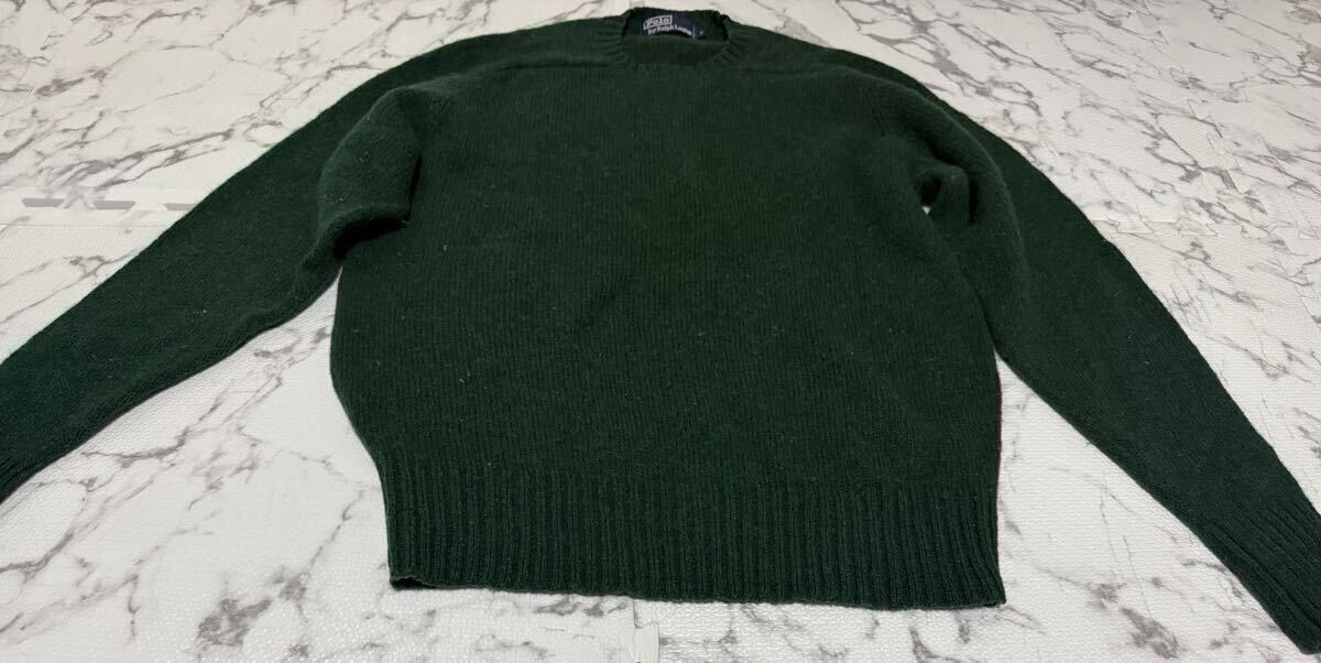 ★RALPH LAUREN ラルフローレン ニット セーター ウール ワンポイントポニー メンズ Lサイズ相当拍卖
