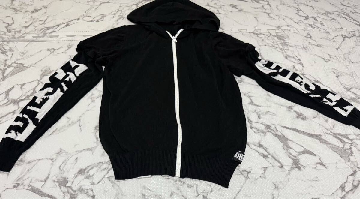 ★DIESEL ディーゼル ジャケット ニット ニットジャケット ジップパーカー メンズ Mサイズ拍卖