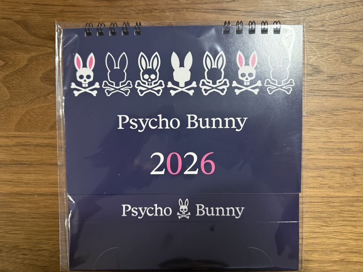 Psycho bunny サイコバニー 非売品 卓上 2026 カレンダー 新品未使用拍卖