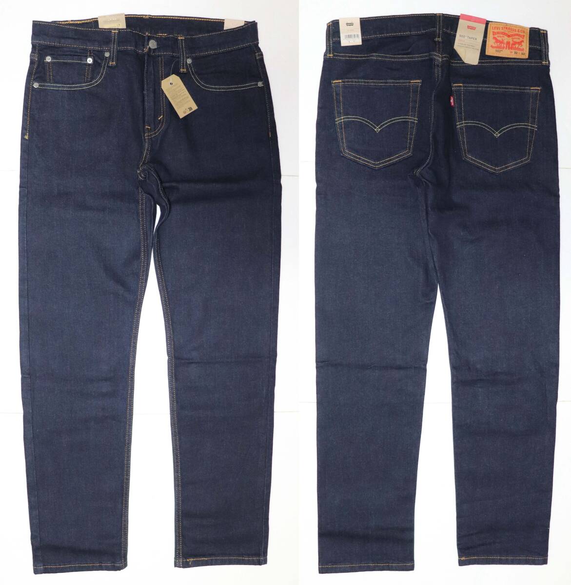 新品 リーバイス 29507-0036 W30 L32 502 テーパード インディゴ・リンス/濃紺 ストレッチデニム Levi's △MR拍卖