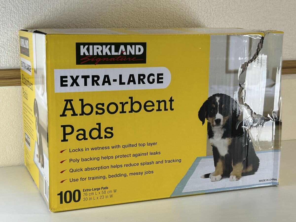 【外袋ダメージ未使用品】カークランドシグネチャー XL 吸水シート 100枚拍卖