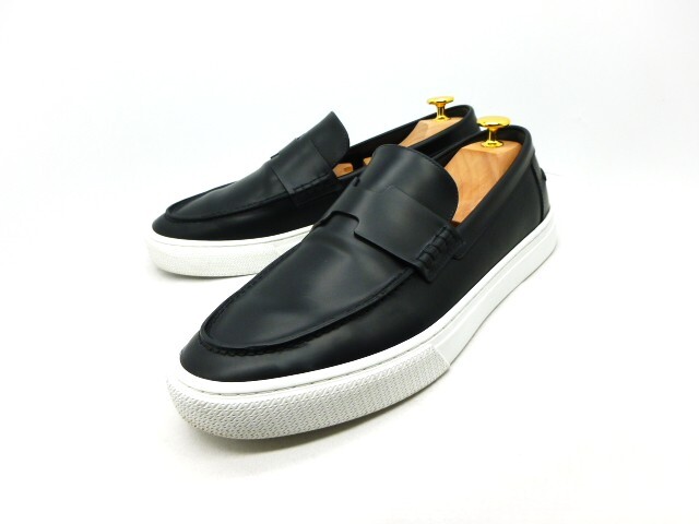 ■本物保証■エルメス/hermes/メンズ/ジョブ/モカシン/ローファー/レザー/スニーカー/シューズ/革/靴/黒/約26.5cm★極美品(着用わずか)★拍卖